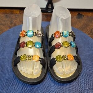 Billito Colorful&Beaded Sandals From There Bling Collection.sz.8 (#1492).